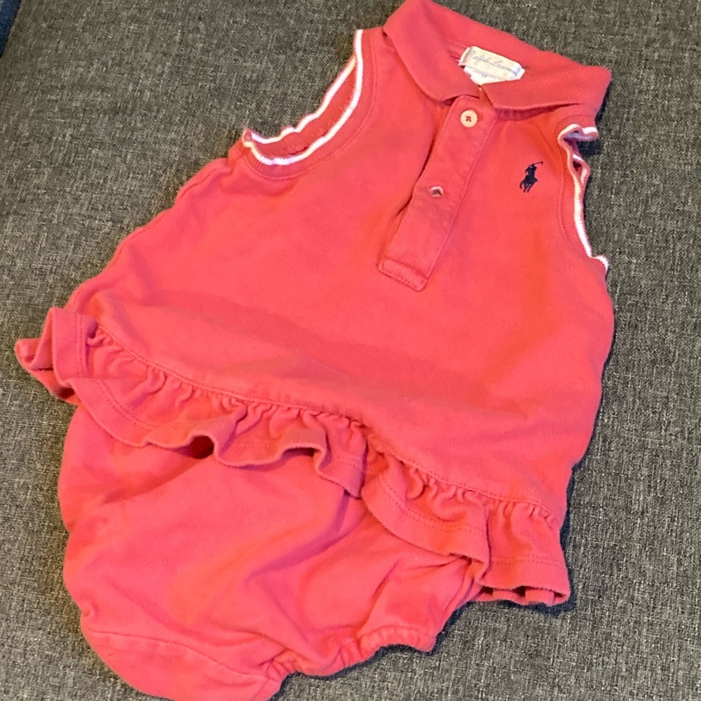 Ralph Lauren Polo top and bloomer set